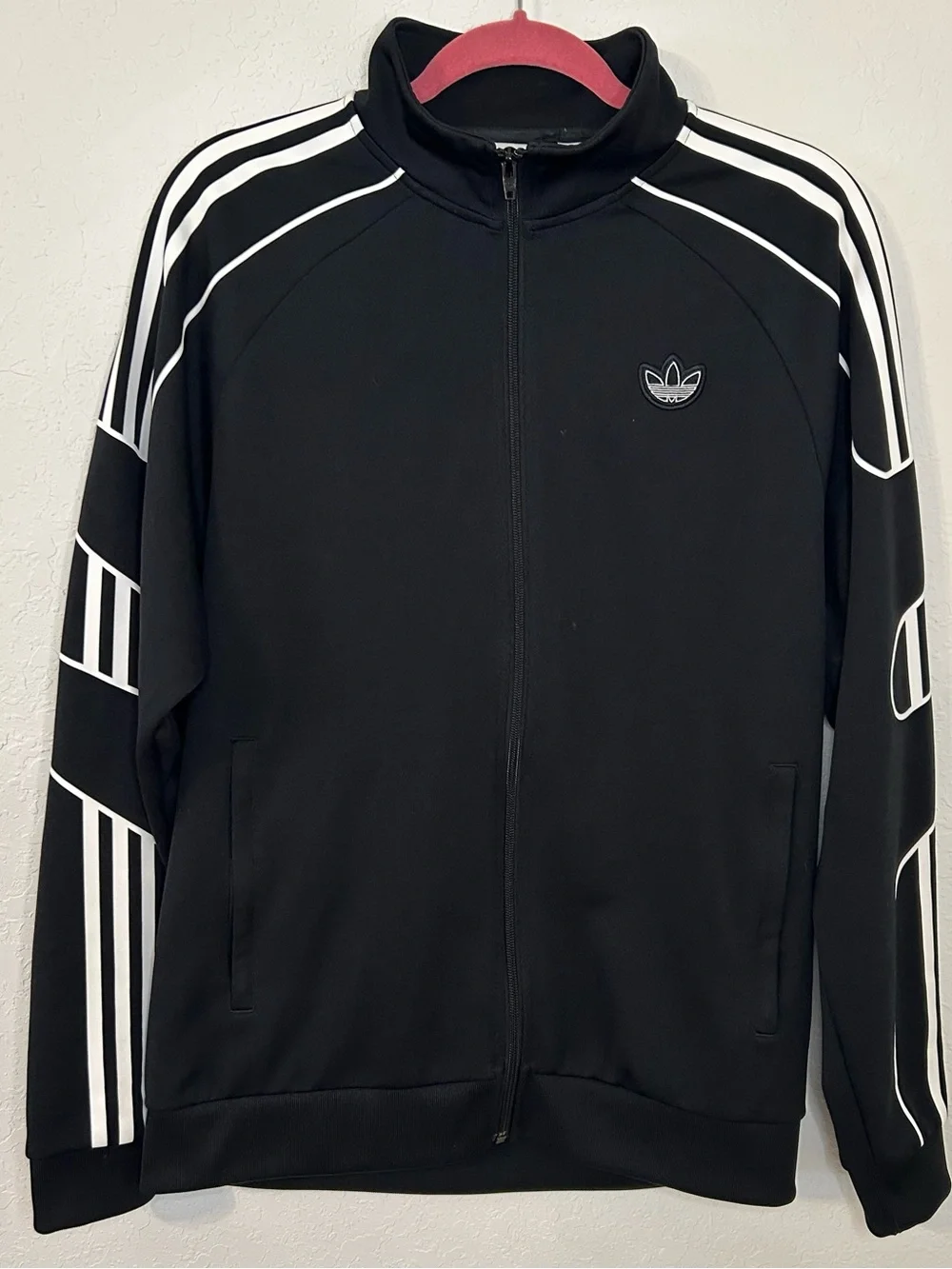 Adidas Originals Men's Flamestrike Track Jacket In Black Size Medium